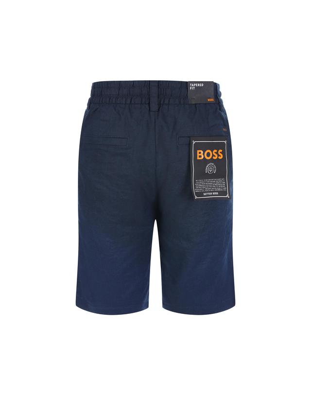 보스 [공식] 리넨 블렌드 치노 쇼츠 50559178_404 착용컷