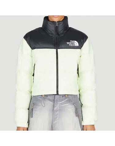 [해외직구] 26 FW 노스 페이스 Nuptse 눕시 올오버 숏 크롭 패딩 자켓 라임 NF0A5GGEN13