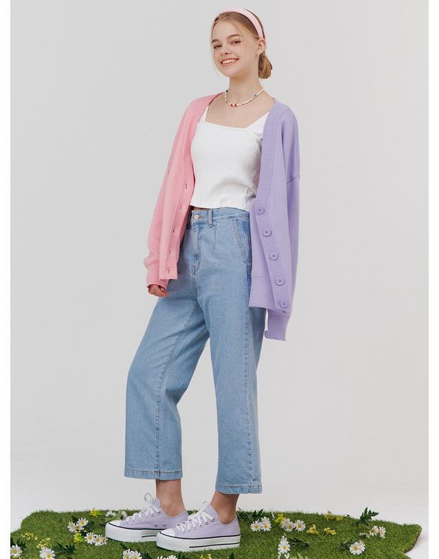 제로스트릿 WIDE DENIM PANTS / LIGHT INDIGO 착용컷