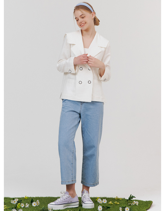 제로스트릿 WIDE DENIM PANTS / LIGHT INDIGO 착용컷