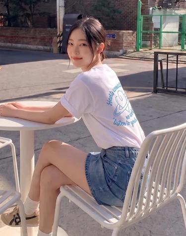 [2컬러] 하트 스페이스 반팔 티셔츠
