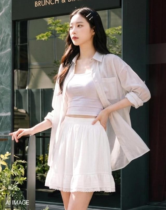 제로스트릿 [3컬러] 로맨티코 셔츠 착용컷