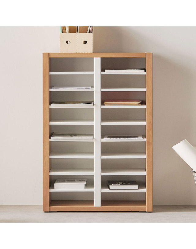벨리카가구 테리 낮은 오픈 책장 서재 800 착용컷