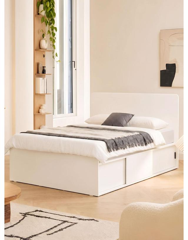 벨리카가구 자이 수납침대 일반형 슬라이딩형 침대 프레임 MS 착용컷