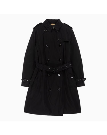 (당일) 23FW 버버리 더블 브레스티드 블랙 여성 트렌치코트 8069666