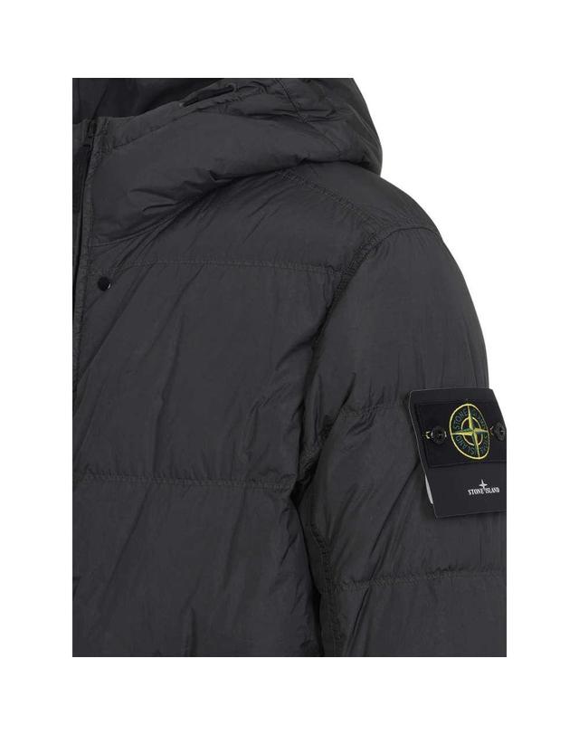 스톤아일랜드 (당일) 25FW 스톤 아일랜드 크링클랩스 NY 리사이클 나일론 그레이 패딩 자켓 K2S1 54100011 S0A23 V0062 착용컷