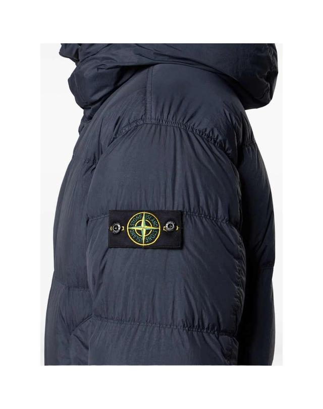 스톤아일랜드 (당일) 25FW 스톤 아일랜드 크링클 랩스 NY 리사이클 나일론 네이비 패딩 자켓 K2S1 54100012 S0A23 V0020 착용컷