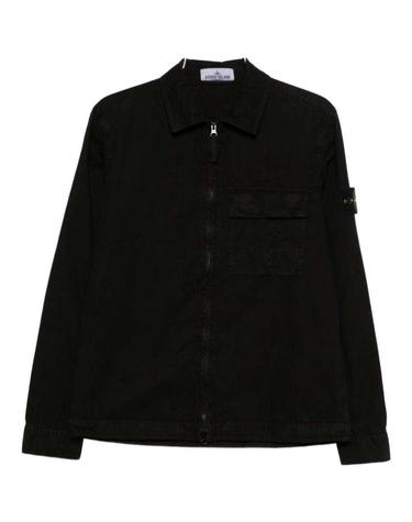 스톤아일랜드 (당일) 26SS 스톤 아일랜드 와펜 패치 블랙 오버 셔츠 L1S15 1200008 S00WN V0129