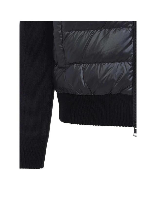 몽클레어 (당일) 25FW 몽클레어 TRICOT 트리콧 블랙 패딩 가디건 K2091 9B00041 M1131 999 착용컷