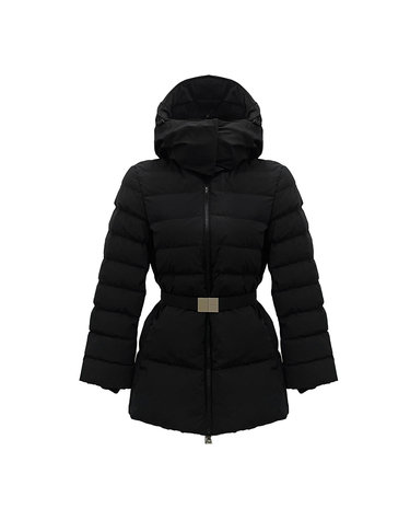 [버버리] 여성 벨트 퍼퍼 숏 패딩/블랙/80721371