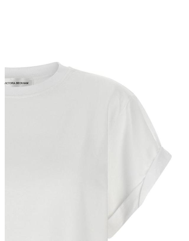 빅토리아 베컴 [해외직구] 빅토리아 베컴 틸리 크루넥 티셔츠 1226JTS007471AORGANICCOTTON 6WHITE TP980421219 착용컷