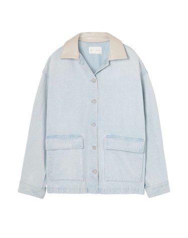 [해외직구] 26 FW 에이골디 x Maria McManus 밀리터리 버튼 오버 데님 자켓 스카이