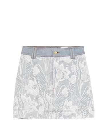 에이지 [해외직구] 26 FW Aje 블라썸 레이스 데님 미니 스커트 26PF4180 TP457718965