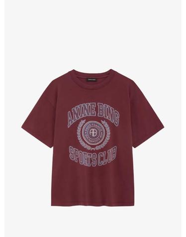 [해외직구] 26 FW 애니빙 Cade tee Collegiate   burgundy A0812981 TP459247128