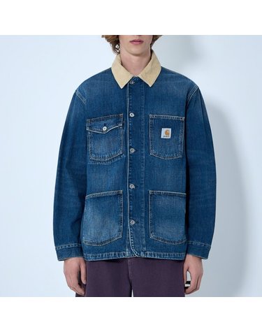 [해외직구] 26 FW 칼하트 윕 로고 패치 멀티플 포켓 원 초어 데님 자켓 블루 I036592 2XN4L 03