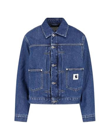 [해외직구] 26 FW 칼하트 벨마르 로고 패치 데님 재킷 I0375360106 TP459400251