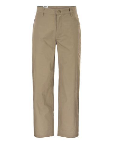칼하트 [해외직구] 26SS CARHARTT 플레어 팬츠 in 베이지 코튼 with 로고 I0361323IRXX TP574368215