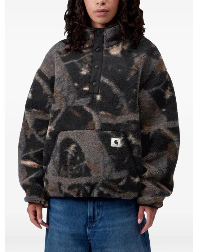 칼하트 [해외직구] 26 FW 칼하트 엘리엇 그래픽 프린트 플리스 텍스처 스웨트셔츠 I032241 TP458274659 착용컷