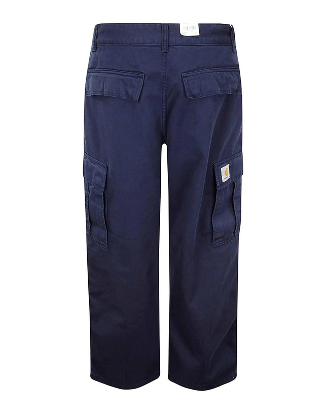 칼하트 [해외직구] 25SS CARHARTT 다크 블루 카고 트라우저 I03121829LGD TP572917807 착용컷