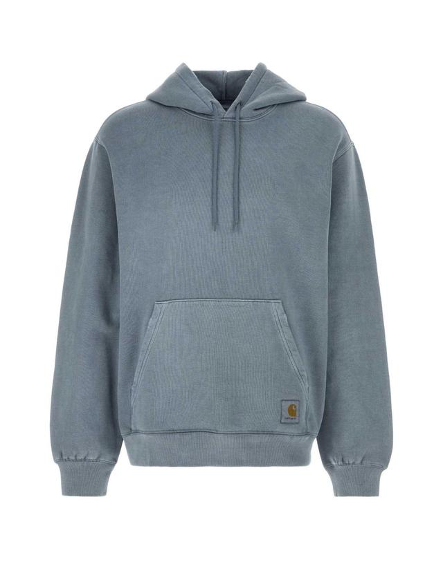 칼하트 [해외직구] 26SS CARHARTT Powder 블루 코튼 후드 Torion 스웨트 I0360533GBB7 TP573086985 착용컷