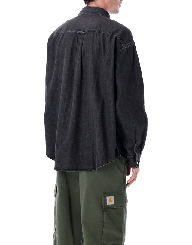 칼하트 [해외직구] 25FW CARHARTT 칼하트 L S Lucas 데님 셔츠 I0345258906 TP573029914 착용컷