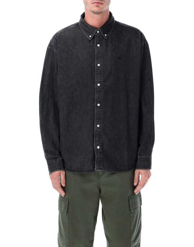 칼하트 [해외직구] 25FW CARHARTT 칼하트 L S Lucas 데님 셔츠 I0345258906 TP573029914 착용컷
