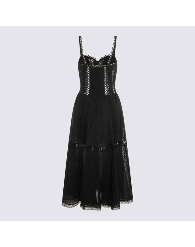 챠로 루이스 [해외직구] 26SS 차로루이즈 Ibiza 블랙 Dafelle 롱 드레스 261620BLACK TP574109004 착용컷