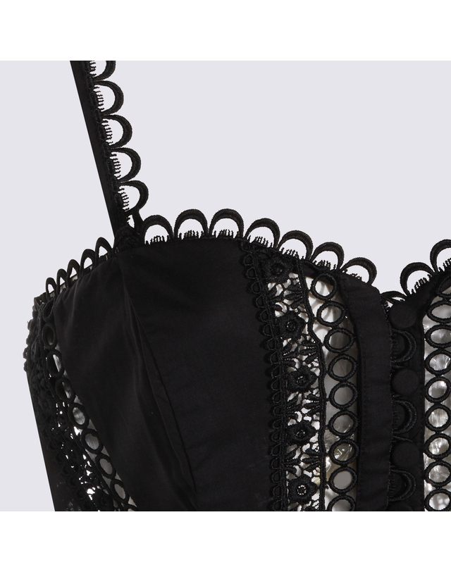 챠로 루이스 [해외직구] 26SS 차로루이즈 Ibiza 블랙 Dafelle 롱 드레스 261620BLACK TP574109004 착용컷