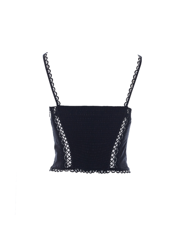 챠로 루이스 [해외직구] 26SS 차로루이즈 Ibiza 블랙 Poppy 탑 261102BLACK TP575178823 착용컷
