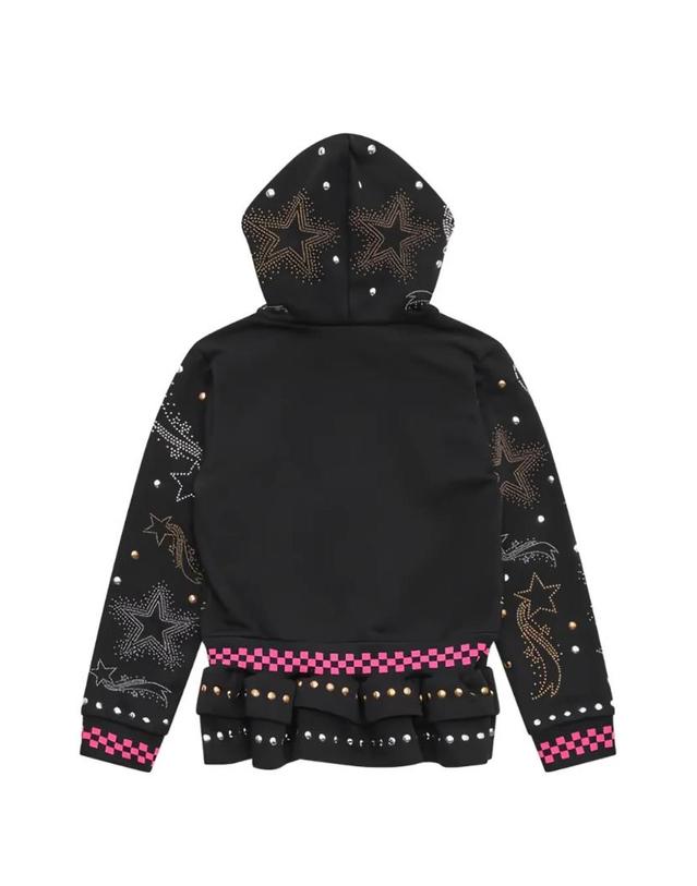 초포바 로위나 [해외직구] 26 FW 초포바 로위나 재닌 스터드 장식 후드티 5289SS26BLACKMULTI TP455644052 착용컷
