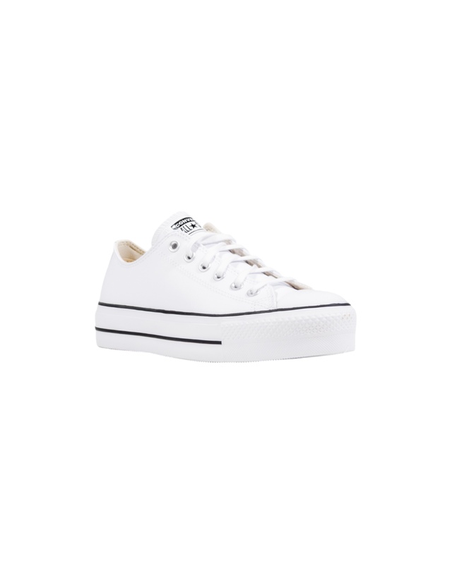 컨버스 [해외직구] 컨버스 Chuck Taylor All 스타 플랫폼 클린 레더 561680C 561680CWHITEBLACK TP575769621 착용컷