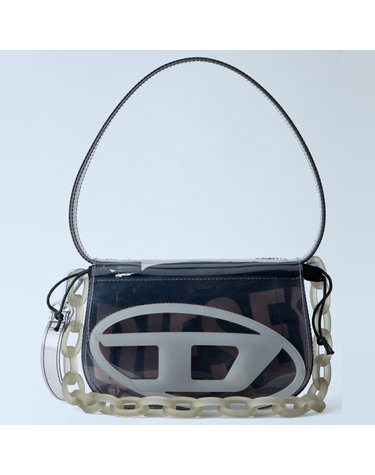 [해외직구] 26 FW 디젤 1DR Jelly 체인 디테일 그레이 젤리 숄더백 X08396 P8763 T8044