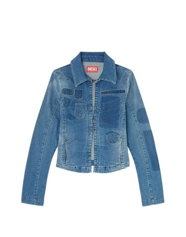 [해외직구] 26 FW 디젤 one button denim shirt with patch effects A226230IFBS TP456228906