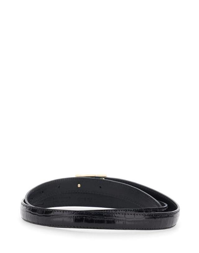 이알엘 [해외직구] Erl 로고 버클 벨트 ERL13K012 BLACK TP979759471 착용컷