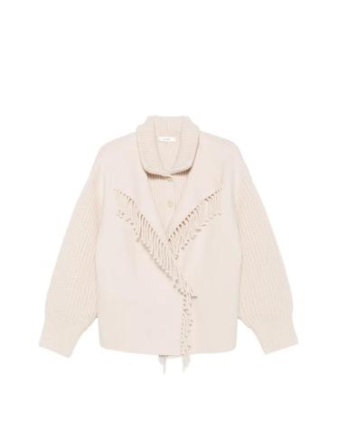 [해외직구] 26 FW 프레임 프린지 트리밍 숄 칼라 가디건 WF26KSW050 TP460079522