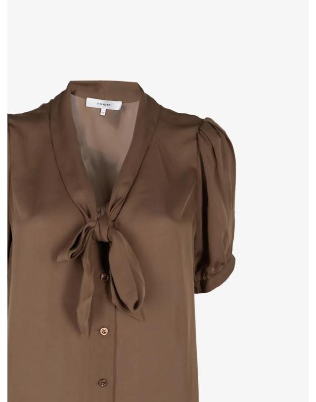 프레임 [해외직구] 26 FW 프레임 Sonnet tie neck shirt WF26WBL027 TP458510671 착용컷