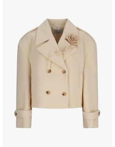 [해외직구] 26 FW GIUSEPPE DI MORABITO 플로럴 디테일 더블 브레스티드 재킷 07PFBO371SX16709A TP458358831