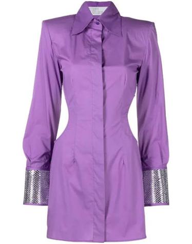 [해외직구] 26 FW GIUSEPPE DI MORABITO 오버사이즈 칼라 컷아웃 미니 드레스 PS23279DRB126 TP459325233