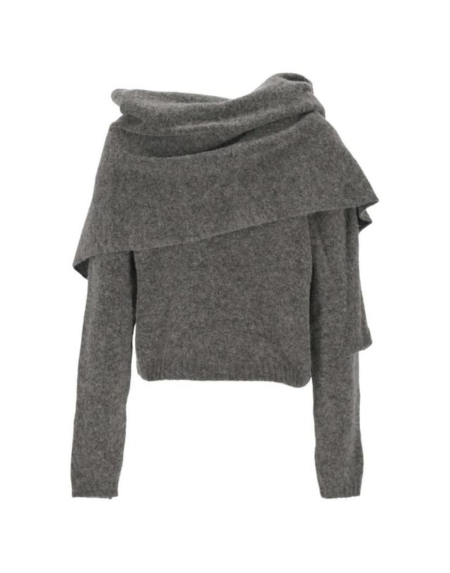쥬세페 디 모라비토 [해외직구] 26 FW GIUSEPPE DI MORABITO crystal embellished draped sweater 07PFKNT409X167 TP459995302 착용컷