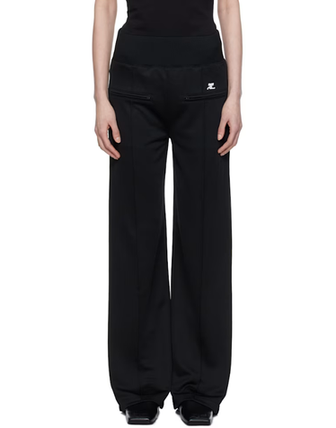 [해외직구] 26 FW 쿠레주 블랙 인터로크 트랙수트 슬랙스 251783F087013