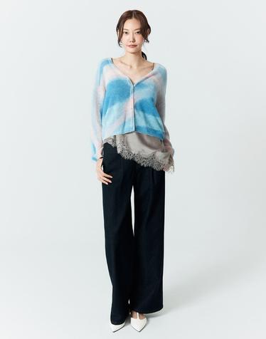 원턱 와이드 데님
