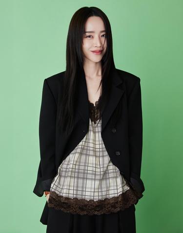 26FW 체크 레이스 뷔스티에