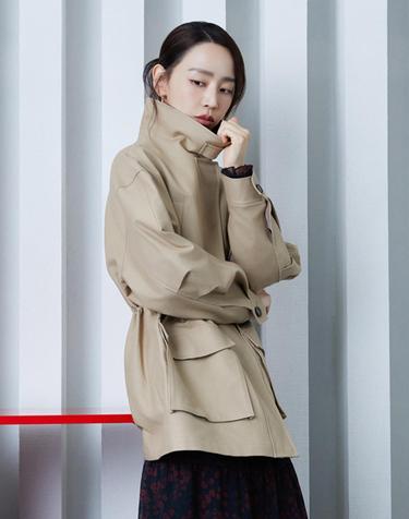 26FW 퍼널넥 하프 트렌치