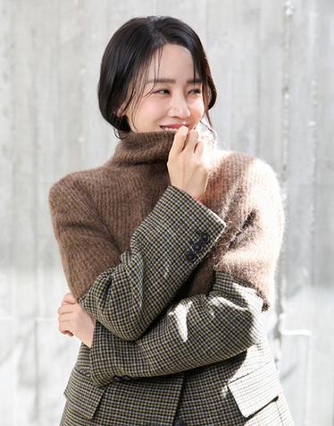 26FW 알파카블렌드 터틀 케이프