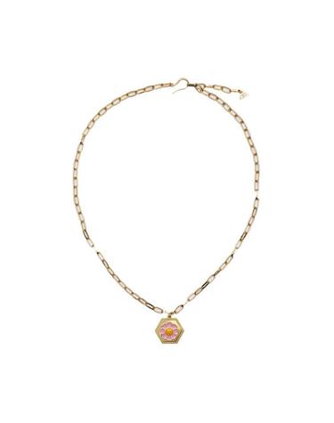 윌헬미나 가르시아 GOLD DAISY NECKLACE / BLM005-PINK