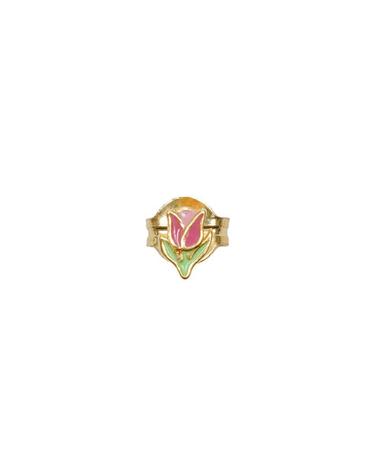 윌헬미나 가르시아 GOLD TULIP STUD EARRING / BLM032-PINK