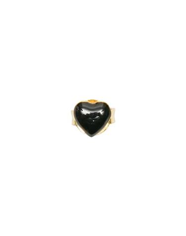 윌헬미나 가르시아 TINY HEART STUD EARRING / SS2025-BLACK