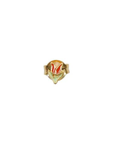 윌헬미나 가르시아 GOLD TULIP STUD EARRING / BLM032-ORANGE