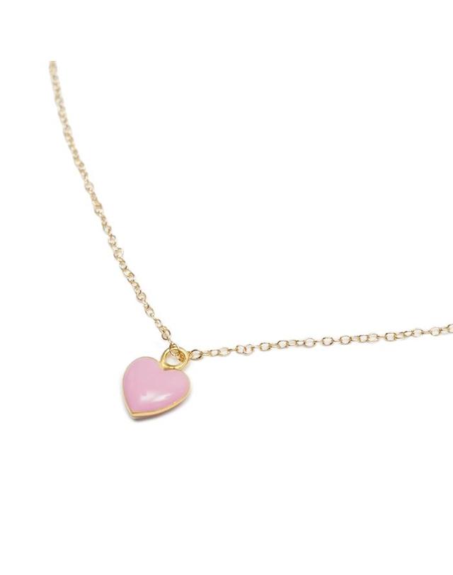 빌헬미나 가르시아 윌헤미나 가르시아 윌헬미나 가르시아 I LOVE ME TINY HEART NECKLACE / HRT040-PINK 핑크 착용컷