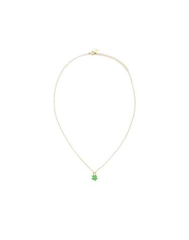 윌헬미나 가르시아 TINY CHARMS ON SKINNY CHAIN/ BLM039-GREEN CLOVER